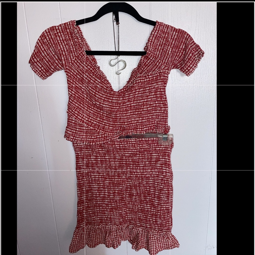 Crop top and skirt set